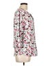 Old Navy 100% Rayon Floral Pink 3/4 Sleeve Blouse Size L - photo 4