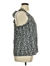 Elle 100% Polyester Black Sleeveless Top Size XL - photo 4