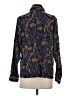 Jigsaw 100% Modal Paisley Blue Long Sleeve Blouse Size S - photo 2