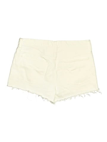 Madewell Relaxed Denim Shorts in Tile White (view 2)