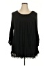 Eyeshadow Black 3/4 Sleeve Blouse Size 2X - photo 1