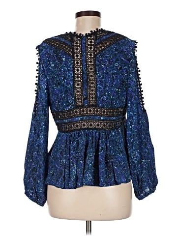 Rebecca Taylor Long Sleeve Silk Top (view 2)