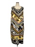 Catherines Graphic Yellow Cocktail Dress Size 3X - photo 1