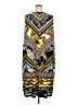 Catherines Graphic Yellow Cocktail Dress Size 3X - photo 2