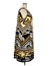 Catherines Graphic Yellow Cocktail Dress Size 3X - photo 4