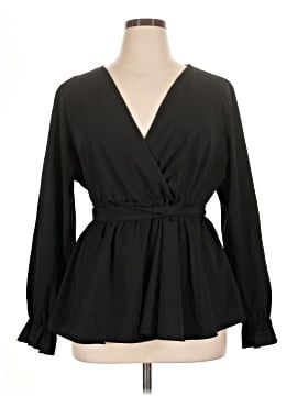 Shein Curve Long Sleeve Blouse