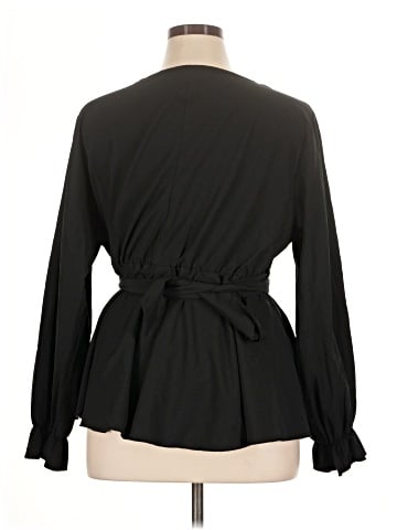 Shein Curve Long Sleeve Blouse (view 2)