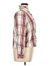 Chaps 100% Viscose Plaid Ivory Long Sleeve Button-Down Shirt Size XL - photo 4