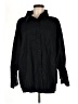 Set Active Solid Black 3/4 Sleeve Button-Down Shirt Size M - photo 1