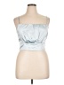 Lulus 100% Polyester Silver Sleeveless Blouse Size XL - photo 1