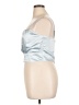 Lulus 100% Polyester Silver Sleeveless Blouse Size XL - photo 5