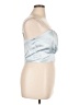 Lulus 100% Polyester Silver Sleeveless Blouse Size XL - photo 4