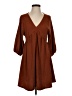 Primark Solid Brown Casual Dress Size XS - photo 1