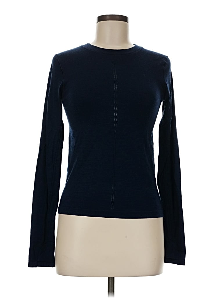 Pre-owned Athleta Long Sleeve T-shirt In Blue
