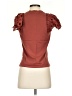 Express Burgundy Short Sleeve Top Size XS - photo 2