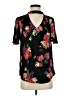 Maeve 100% Viscose Floral Black Short Sleeve Blouse Size S - photo 1