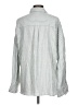 Max Studio Stripes Silver Long Sleeve Blouse Size L - photo 2