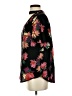 Maeve 100% Viscose Floral Black Short Sleeve Blouse Size S - photo 5
