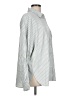 Max Studio Stripes Silver Long Sleeve Blouse Size L - photo 4