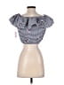 Seventeen Blue Short Sleeve Blouse Size XS - photo 2