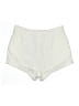 Unique Vintage 100% Cotton Ivory White Shorts Size 16 - photo 2