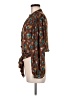 Zara Basic Floral Brown Long Sleeve Blouse Size M - photo 5