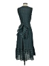 Tory Burch 100% Polyester Polka Dots Teal Cocktail Dress Size 4 - photo 2