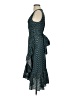 Tory Burch 100% Polyester Polka Dots Teal Cocktail Dress Size 4 - photo 5