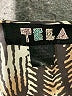 Tela 100% Polyester Chevron-herringbone Brown Cocktail Dress Size M - photo 6