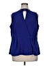 Worthington 100% Polyester Blue Sleeveless Blouse Size 1X - photo 1