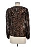 Tuckernuck Animal Print Brown Long Sleeve Blouse Size M - photo 2
