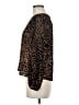Tuckernuck Animal Print Brown Long Sleeve Blouse Size M - photo 5