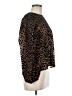 Tuckernuck Animal Print Brown Long Sleeve Blouse Size M - photo 4