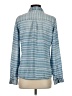 Life in Progress Stripes Blue Long Sleeve Button-Down Shirt Size XS - photo 2