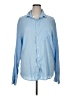 Unbranded 100% Polyester Solid Blue Long Sleeve Blouse Size XL - photo 1