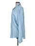 Unbranded 100% Polyester Solid Blue Long Sleeve Blouse Size XL - photo 5