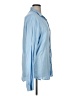 Unbranded 100% Polyester Solid Blue Long Sleeve Blouse Size XL - photo 4