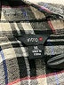 Intro Plaid Black 3/4 Sleeve Button-Down Shirt Size XL - photo 7