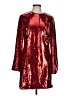 Unbranded 100% Polyester Red Cocktail Dress Size L - photo 1