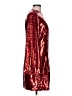 Unbranded 100% Polyester Red Cocktail Dress Size L - photo 4