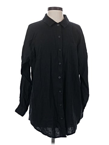 ASOS Design Long Sleeve Button-Down Shirt (view 1)