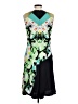 ETRO Graphic Green Cocktail Dress Size Lg 10 - photo 2