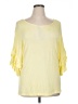 Seven7 Yellow 3/4 Sleeve Top Size XL - photo 1