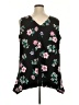 Lane Bryant 100% Polyester Black Sleeveless Blouse Size 20 - photo 2