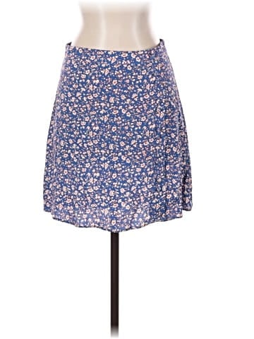 Madewell Porch Side-Button Mini Skirt in Summer Vines (view 1)
