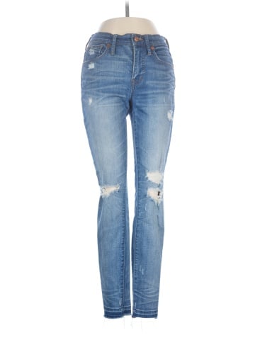 Madewell 9" High-Rise Skinny Jeans in Winifred Wash: Drop-Hem Edition (view 1)