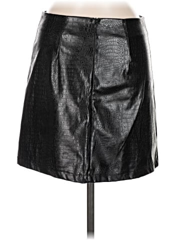Olive and Oak Faux Leather Skirt (view 2)