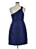 J.Crew 100% Polyester Solid Blue Cocktail Dress Size 14 - photo 2