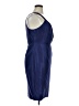 J.Crew 100% Polyester Solid Blue Cocktail Dress Size 14 - photo 4