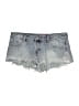 Edikted 100% Cotton Hearts Blue Denim Shorts Size L - photo 1